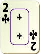 Изображение игральной карты c рамкой "Cross 2" (Cross 2)