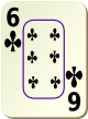 Изображение игральной карты c рамкой "Cross 6" (Cross 6)