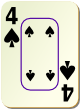 Изображение игральной карты c рамкой "Spear 4" (Spear 4)