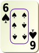 Изображение игральной карты c рамкой "Spear 6" (Spear 6)