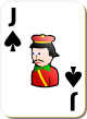 Изображение игральной карты с белым фоном "Spear Junior" (Spear Junior)
